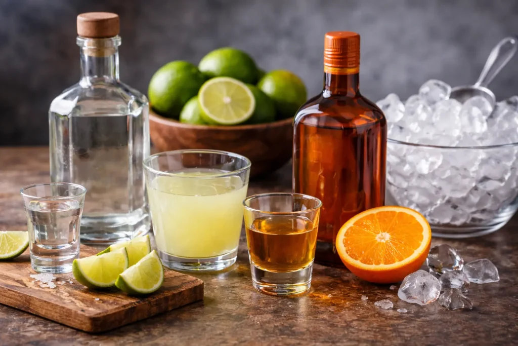 Frozen margarita ingradients