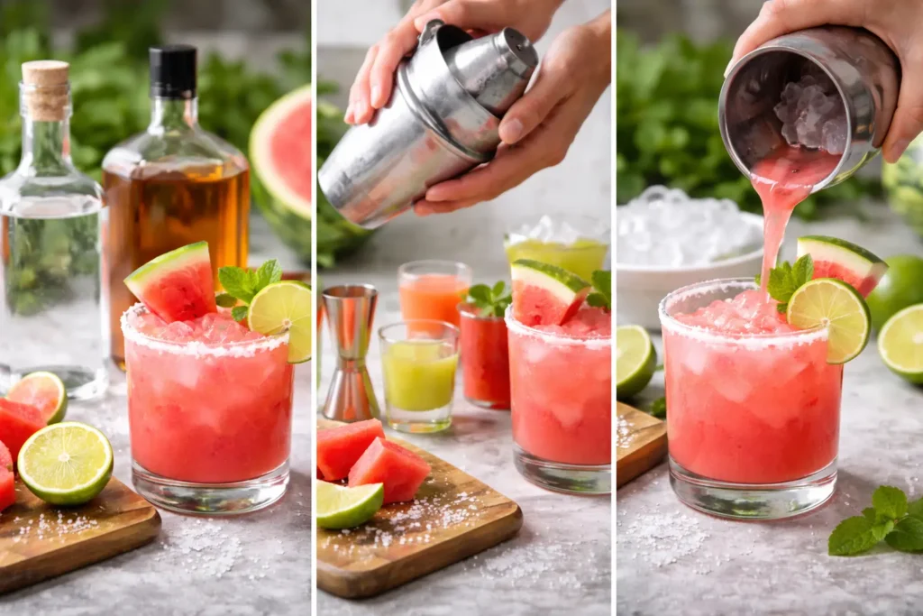 Best Watermelon Margarita Recipe: Step-by-Step Guide for Home Bartenders 2 step by step making of margarita