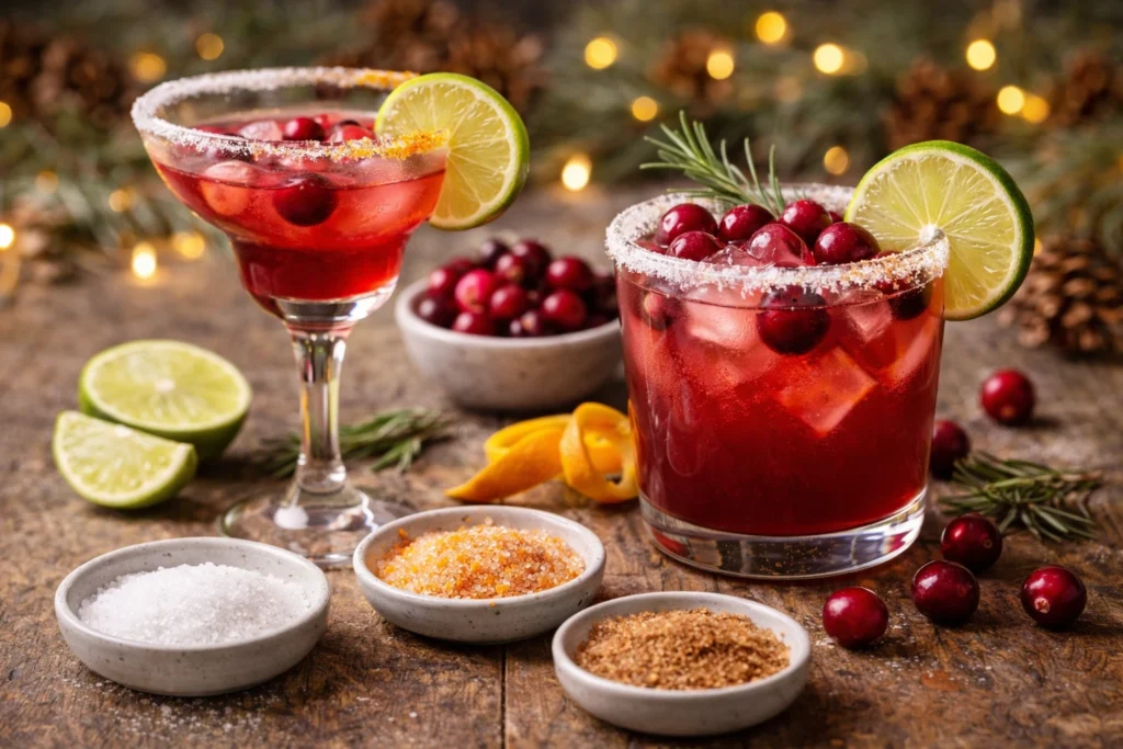How to serve cranberry margarita