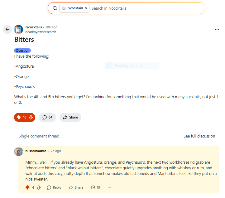 Triple Sec vs Cointreau: Which Is Better for Margaritas? 5 Screenshot of Conversation on Reddit