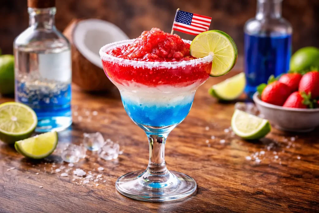Blue Margarita Recipe: What Really Makes It Blue & Best? 3 blue white and red margarita